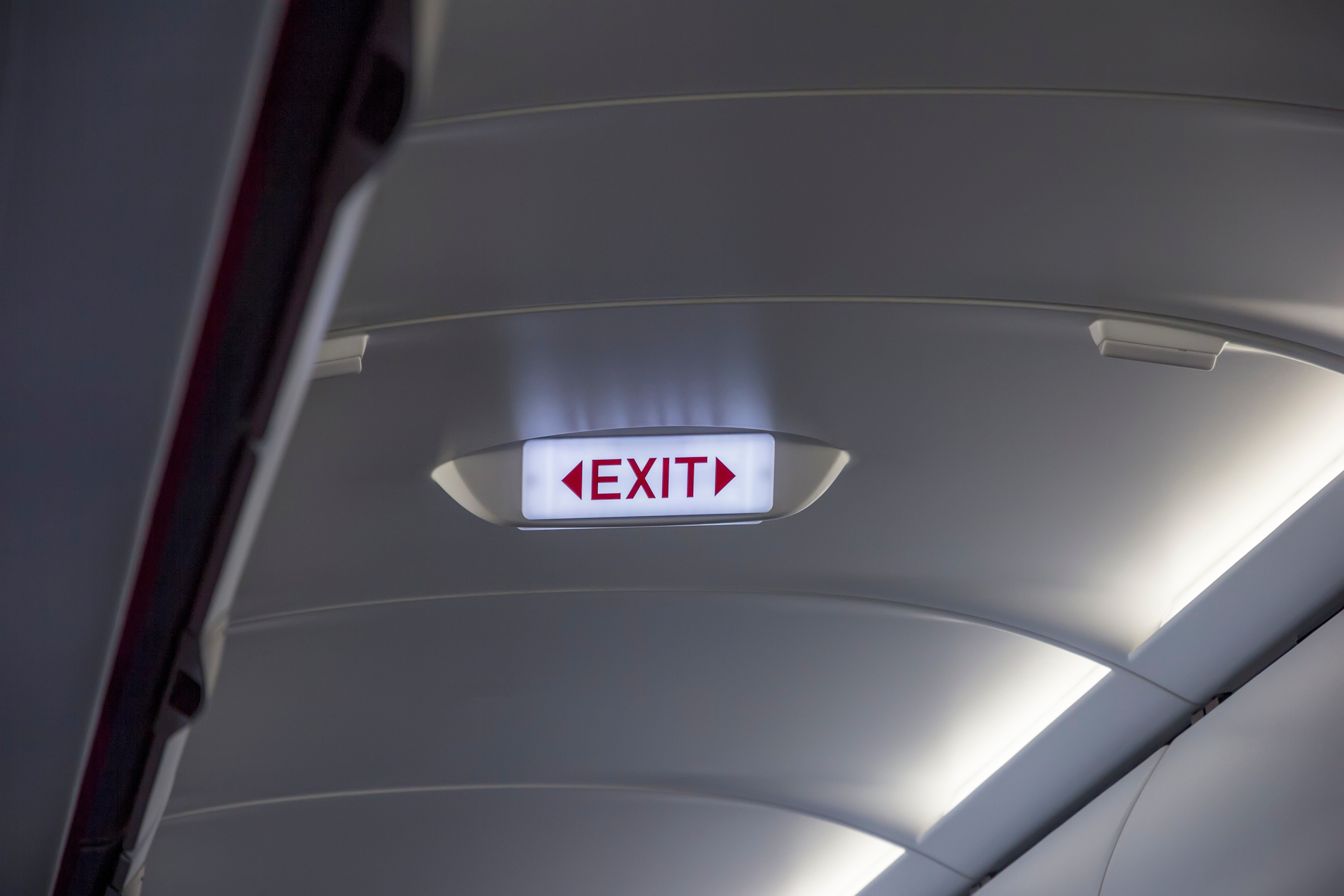 Aircraft Interior Exit Signs
